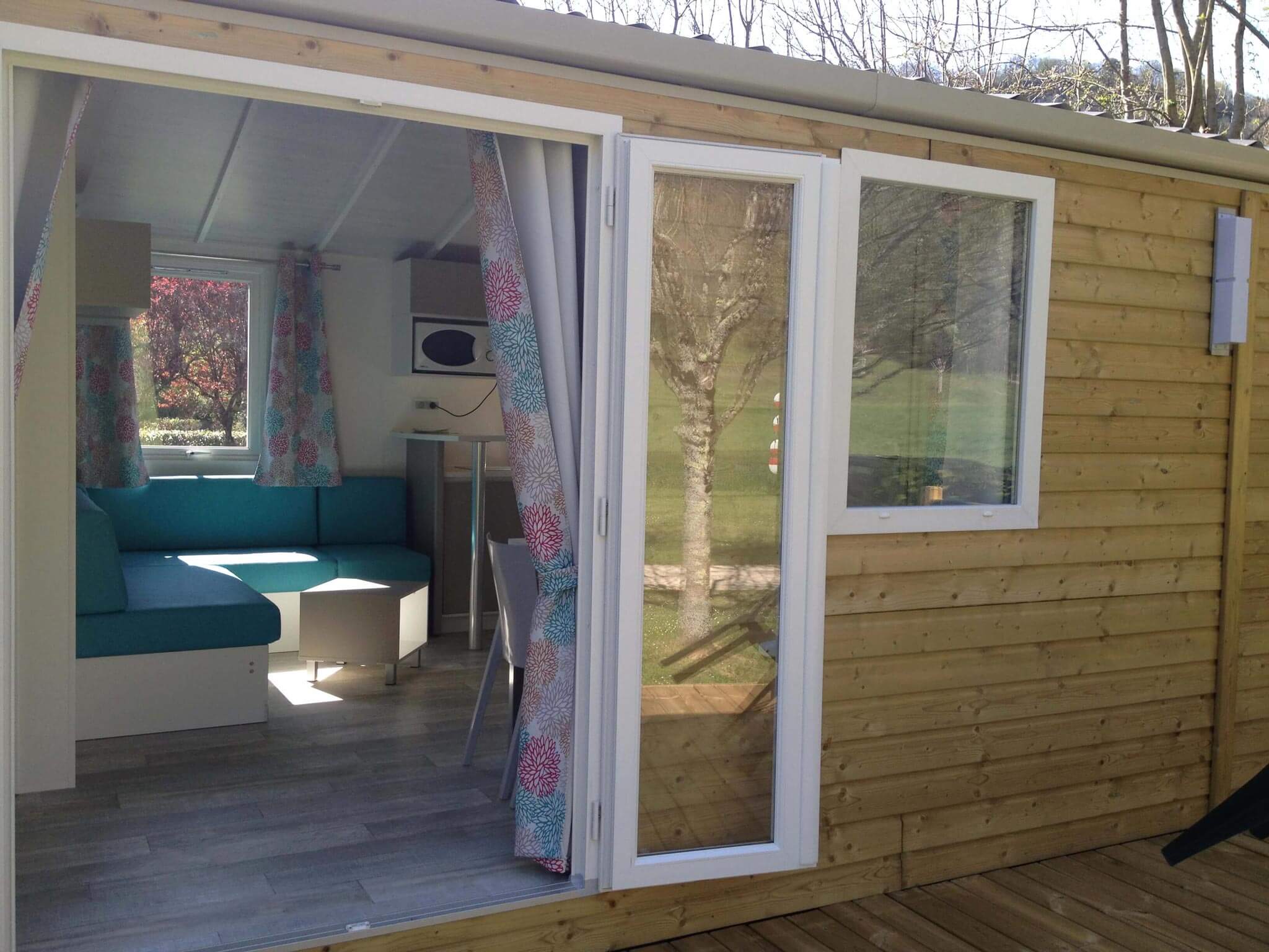Mobil home with terrace at camping maisonneuve - dordogne - perigord noir